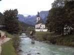 Archiv Foto Webcam Malerwinkel in Ramsau bei Berchtesgaden - Ortskirche St. Sebastian 09:00