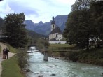 Archiv Foto Webcam Malerwinkel in Ramsau bei Berchtesgaden - Ortskirche St. Sebastian 17:00