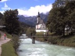 Archiv Foto Webcam Malerwinkel in Ramsau bei Berchtesgaden - Ortskirche St. Sebastian 11:00