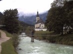 Archiv Foto Webcam Malerwinkel in Ramsau bei Berchtesgaden - Ortskirche St. Sebastian 13:00