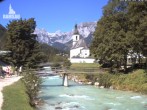 Archiv Foto Webcam Malerwinkel in Ramsau bei Berchtesgaden - Ortskirche St. Sebastian 09:00