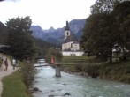 Archiv Foto Webcam Malerwinkel in Ramsau bei Berchtesgaden - Ortskirche St. Sebastian 15:00