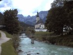 Archiv Foto Webcam Malerwinkel in Ramsau bei Berchtesgaden - Ortskirche St. Sebastian 19:00