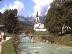 Archiv Foto Webcam Malerwinkel in Ramsau bei Berchtesgaden - Ortskirche St. Sebastian 09:00