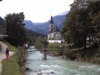 Archiv Foto Webcam Malerwinkel in Ramsau bei Berchtesgaden - Ortskirche St. Sebastian 13:00