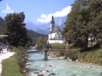 Archiv Foto Webcam Malerwinkel in Ramsau bei Berchtesgaden - Ortskirche St. Sebastian 11:00