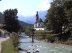 Archiv Foto Webcam Malerwinkel in Ramsau bei Berchtesgaden - Ortskirche St. Sebastian 13:00
