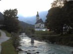 Archiv Foto Webcam Malerwinkel in Ramsau bei Berchtesgaden - Ortskirche St. Sebastian 19:00