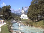 Archiv Foto Webcam Malerwinkel in Ramsau bei Berchtesgaden - Ortskirche St. Sebastian 09:00