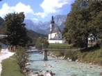 Archiv Foto Webcam Malerwinkel in Ramsau bei Berchtesgaden - Ortskirche St. Sebastian 11:00
