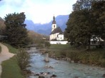 Archiv Foto Webcam Malerwinkel in Ramsau bei Berchtesgaden - Ortskirche St. Sebastian 06:00