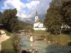 Archiv Foto Webcam Malerwinkel in Ramsau bei Berchtesgaden - Ortskirche St. Sebastian 07:00