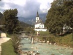 Archiv Foto Webcam Malerwinkel in Ramsau bei Berchtesgaden - Ortskirche St. Sebastian 09:00