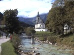Archiv Foto Webcam Malerwinkel in Ramsau bei Berchtesgaden - Ortskirche St. Sebastian 11:00