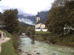 Archiv Foto Webcam Malerwinkel in Ramsau bei Berchtesgaden - Ortskirche St. Sebastian 09:00