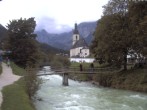 Archiv Foto Webcam Malerwinkel in Ramsau bei Berchtesgaden - Ortskirche St. Sebastian 13:00