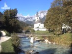 Archiv Foto Webcam Malerwinkel in Ramsau bei Berchtesgaden - Ortskirche St. Sebastian 08:00