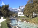 Archiv Foto Webcam Malerwinkel in Ramsau bei Berchtesgaden - Ortskirche St. Sebastian 09:00