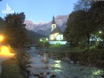 Archiv Foto Webcam Malerwinkel in Ramsau bei Berchtesgaden - Ortskirche St. Sebastian 05:00