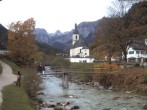 Archiv Foto Webcam Malerwinkel in Ramsau bei Berchtesgaden - Ortskirche St. Sebastian 09:00