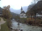 Archiv Foto Webcam Malerwinkel in Ramsau bei Berchtesgaden - Ortskirche St. Sebastian 13:00