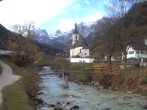 Archiv Foto Webcam Malerwinkel in Ramsau bei Berchtesgaden - Ortskirche St. Sebastian 09:00