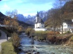 Archiv Foto Webcam Malerwinkel in Ramsau bei Berchtesgaden - Ortskirche St. Sebastian 11:00