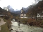 Archiv Foto Webcam Malerwinkel in Ramsau bei Berchtesgaden - Ortskirche St. Sebastian 13:00