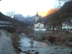 Archiv Foto Webcam Malerwinkel in Ramsau bei Berchtesgaden - Ortskirche St. Sebastian 06:00