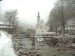 Archiv Foto Webcam Malerwinkel in Ramsau bei Berchtesgaden - Ortskirche St. Sebastian 07:00
