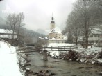 Archiv Foto Webcam Malerwinkel in Ramsau bei Berchtesgaden - Ortskirche St. Sebastian 10:00