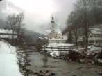 Archiv Foto Webcam Malerwinkel in Ramsau bei Berchtesgaden - Ortskirche St. Sebastian 12:00