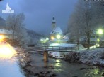 Archiv Foto Webcam Malerwinkel in Ramsau bei Berchtesgaden - Ortskirche St. Sebastian 05:00