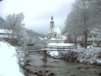 Archiv Foto Webcam Malerwinkel in Ramsau bei Berchtesgaden - Ortskirche St. Sebastian 06:00
