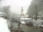 Archiv Foto Webcam Malerwinkel in Ramsau bei Berchtesgaden - Ortskirche St. Sebastian 07:00