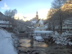 Archiv Foto Webcam Malerwinkel in Ramsau bei Berchtesgaden - Ortskirche St. Sebastian 07:00
