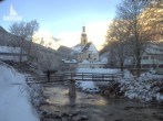 Archiv Foto Webcam Malerwinkel in Ramsau bei Berchtesgaden - Ortskirche St. Sebastian 08:00