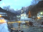 Archiv Foto Webcam Malerwinkel in Ramsau bei Berchtesgaden - Ortskirche St. Sebastian 06:00