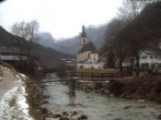 Archiv Foto Webcam Malerwinkel in Ramsau bei Berchtesgaden - Ortskirche St. Sebastian 13:00