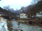 Archiv Foto Webcam Malerwinkel in Ramsau bei Berchtesgaden - Ortskirche St. Sebastian 06:00