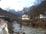 Archiv Foto Webcam Malerwinkel in Ramsau bei Berchtesgaden - Ortskirche St. Sebastian 11:00