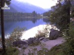 Archived image Webcam Luitpoldweg at lake Hintersee near Ramsau 19:00