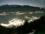 Archiv Foto Webcam Cardada: Blick Seilbahn 23:00