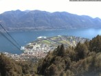 Archiv Foto Webcam Cardada: Blick Seilbahn 13:00