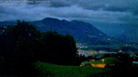 Archiv Foto Webcam Ausblick von Amerlügen bei Frastanz 21:00
