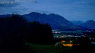 Archiv Foto Webcam Ausblick von Amerlügen bei Frastanz 21:00