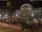 Archiv Foto Webcam Bahnhofplatz Sonneberg - Neues Rathaus 03:00