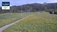 Archiv Foto Webcam St. Johann/Tirol: Blick von der Bergstation Eichenhof 13:00