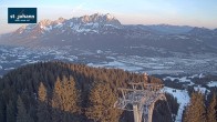 Archiv Foto Webcam St. Johann/Tirol: Blick von der Bergstation Harschbichl 06:00