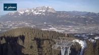 Archiv Foto Webcam St. Johann/Tirol: Blick von der Bergstation Harschbichl 07:00